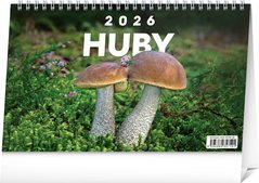 NOTIQUE Stolov kalendr Huby 2026, 23,1 x 14,5 cm