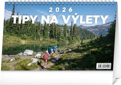 NOTIQUE Stolov kalendr Tipy na vlety 2026, 23,1 x 14,5 cm