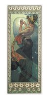 Pohlednice  Alfons Mucha-Pole Star-pohled dlouh A-9044