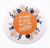 Samolepka Printintin &#039;Happy&#039; - průměr 6cm