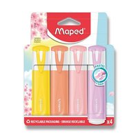 Zvrazova MAPED Fluo Peps Pastel,pouzdro 4ks 0063/9742546